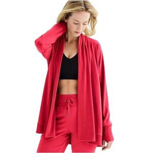 Tek Gear Women's Surely Red Poly / Rayon / Spandex Open Front Cardigan Athletic